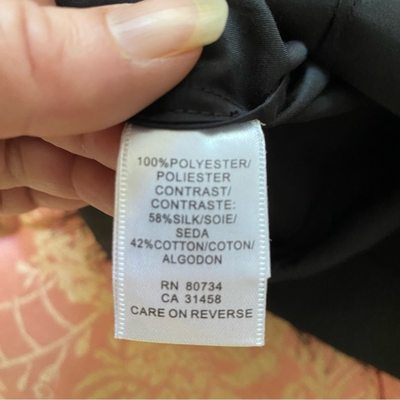 BCBG Maxazria Black Ruffled Front with Fringe Top - Picture 4 of 4